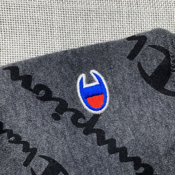 CHAMPION Little Boys Diagonal Script Raglan Fleece Hoodie Size 5 - Picture 9 of 10